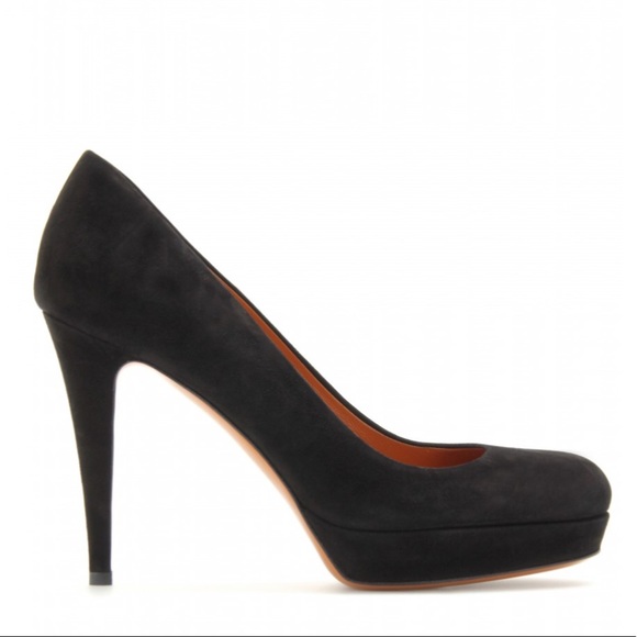 GUCCI Betty Black Platform Suede Round Toe Pumps - Picture 2 of 13